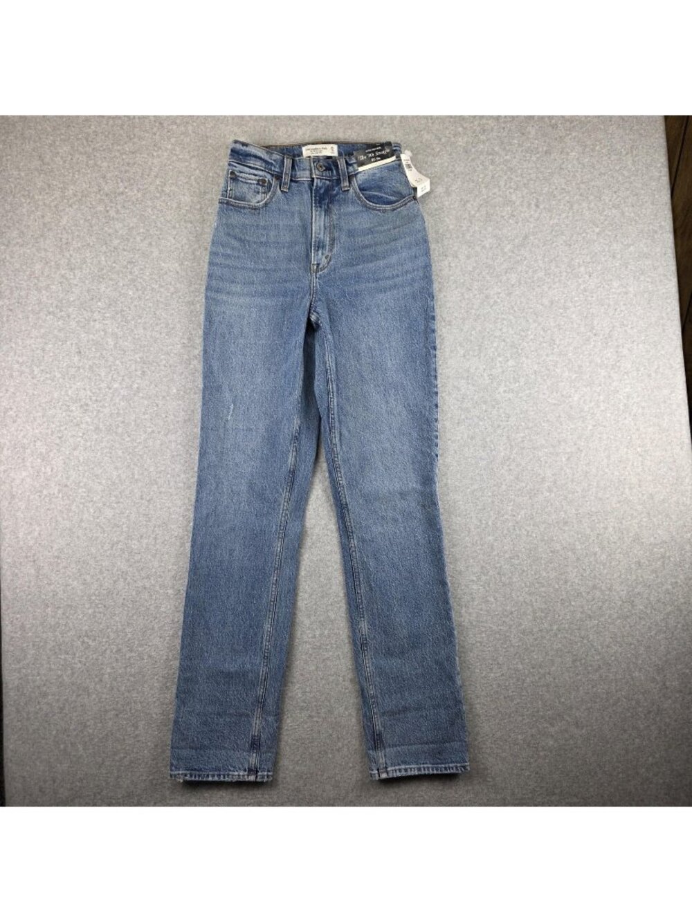 Abercrombie Curve Love 90s Straight Jeans Womens 25 0XL NWT Ultra High Rise Long